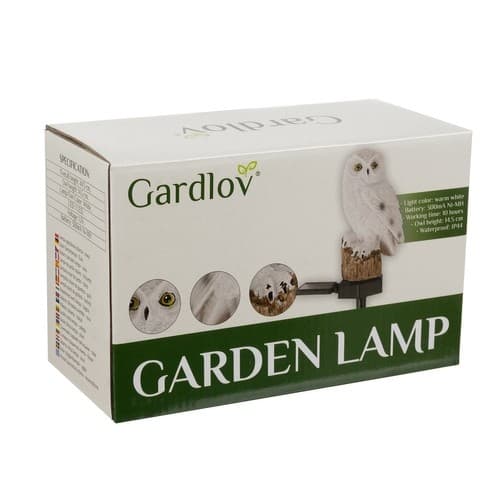 Ugle Hage Lampe - Lampe til Hage – Solcelle