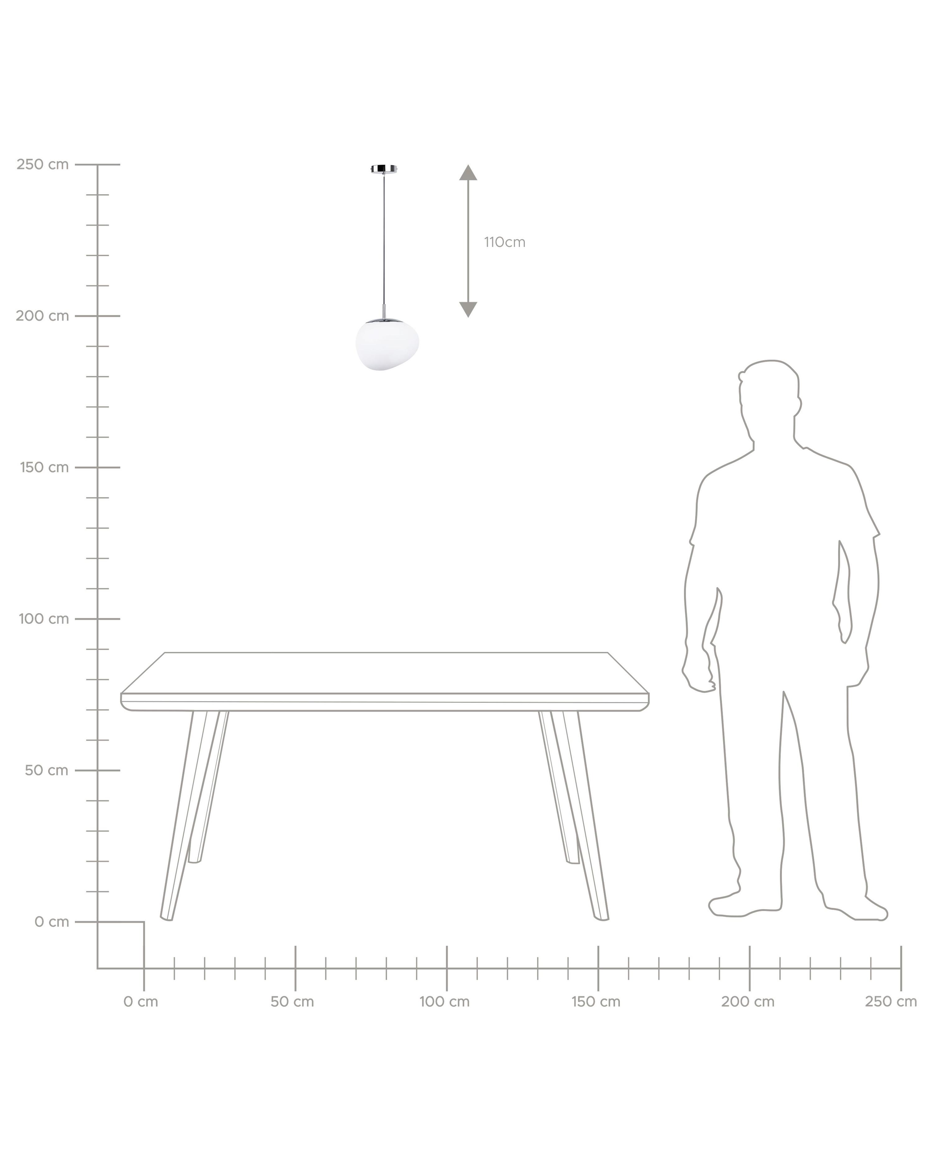 Hanglamp LIFFEL Glas Wit
