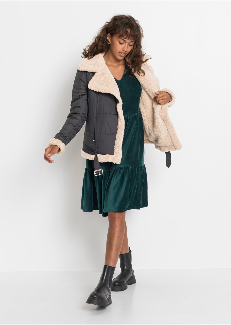 Robe velours côtelé