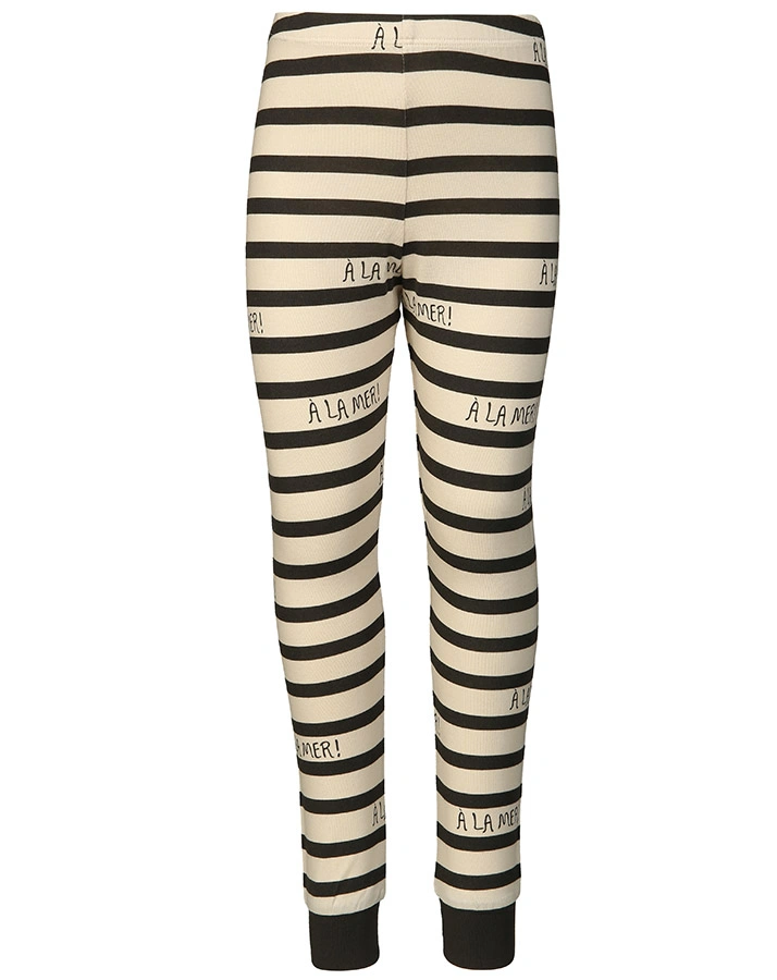 Leggings A LA MER gestreift in beige/braun