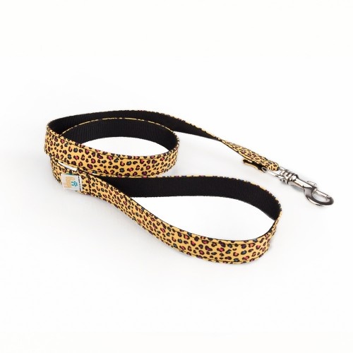 Coleira para cães Pappy Yellow Leopard
