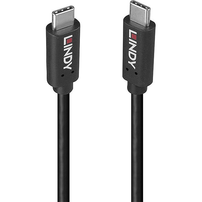 Lindy 36975 câble USB USB 3.2 Gen 2x2 0,5 m USB C 20 Gbit/s 100 W Noir