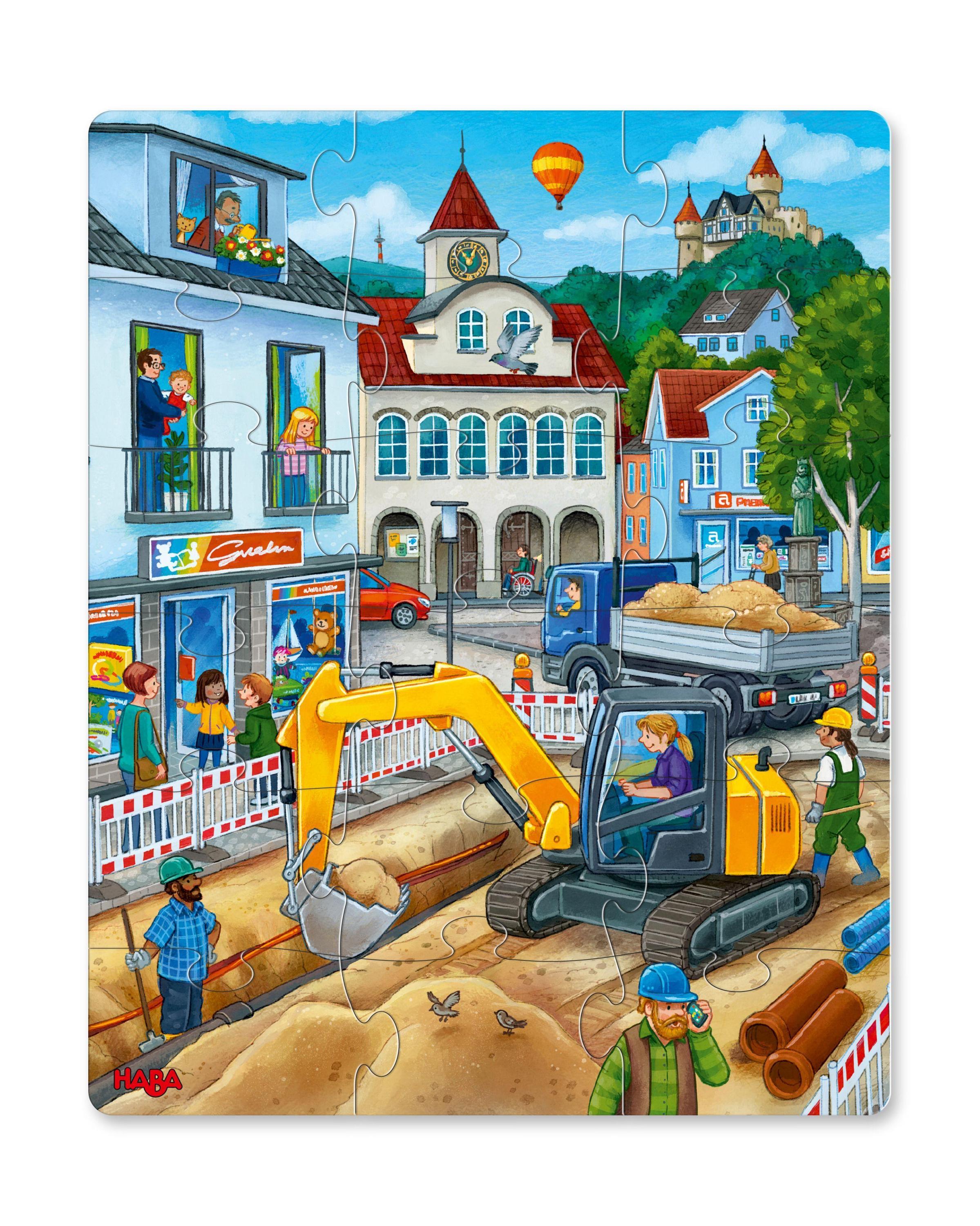 Puzzles In der Stadt (Kinderpuzzle)