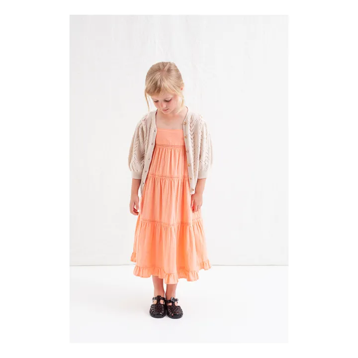Tocoto Vintage Cardigan Pointelle Coton Bio | Ecru
