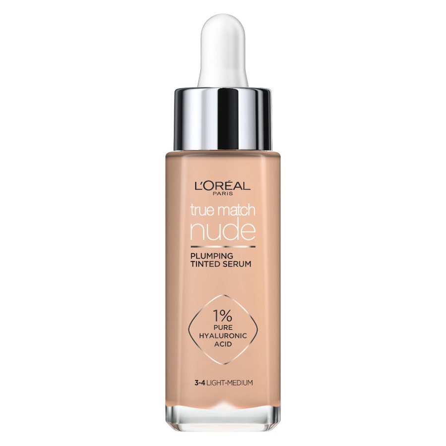 L'Oréal Paris True Match Nude Plumping Tinted Serum 3-4 Light-Medium 30ml