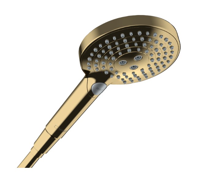 Hansgrohe Raindance Select S handdouche 3 standen goud gepolijst