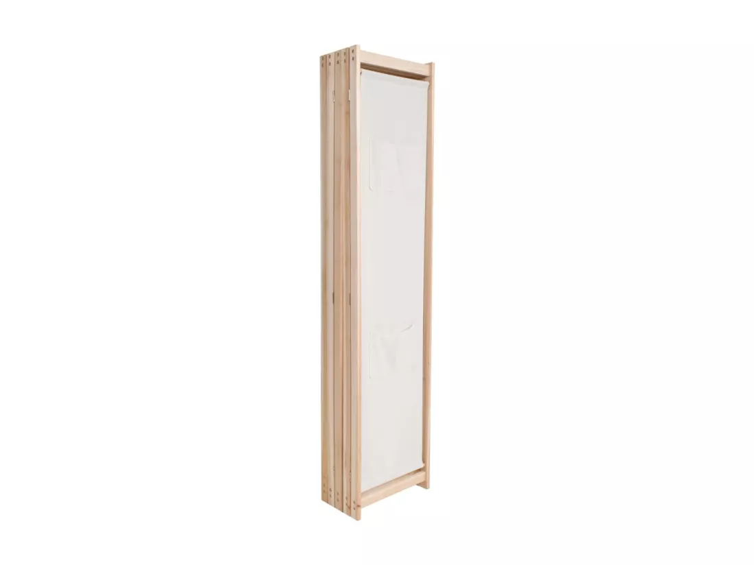 Cloison de séparation 5 panneaux Crème 200 x 170 x 4 cm Tissu