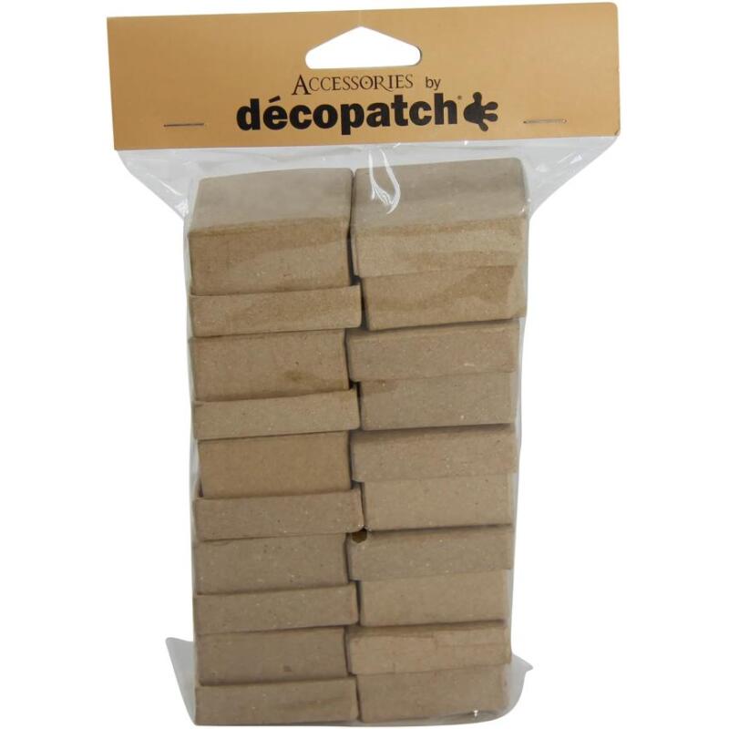 Set 10 petites boîtes carrées 3x15x30cm - Kraft
