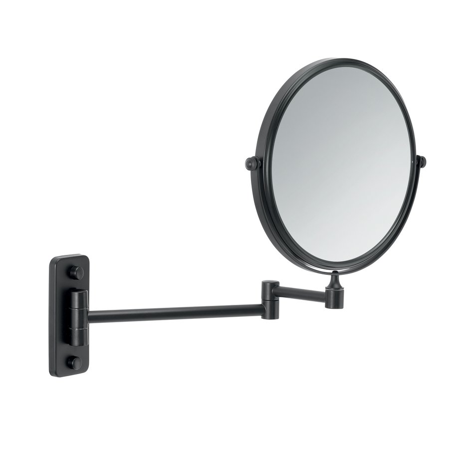 Gedy Gaia scheerspiegel 18cm dubbelzijdig zwart mat
