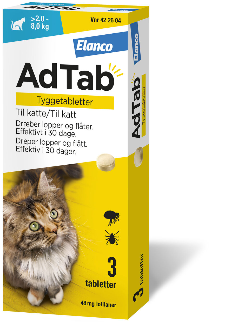 AdTab vet tyggetab  48mg katt