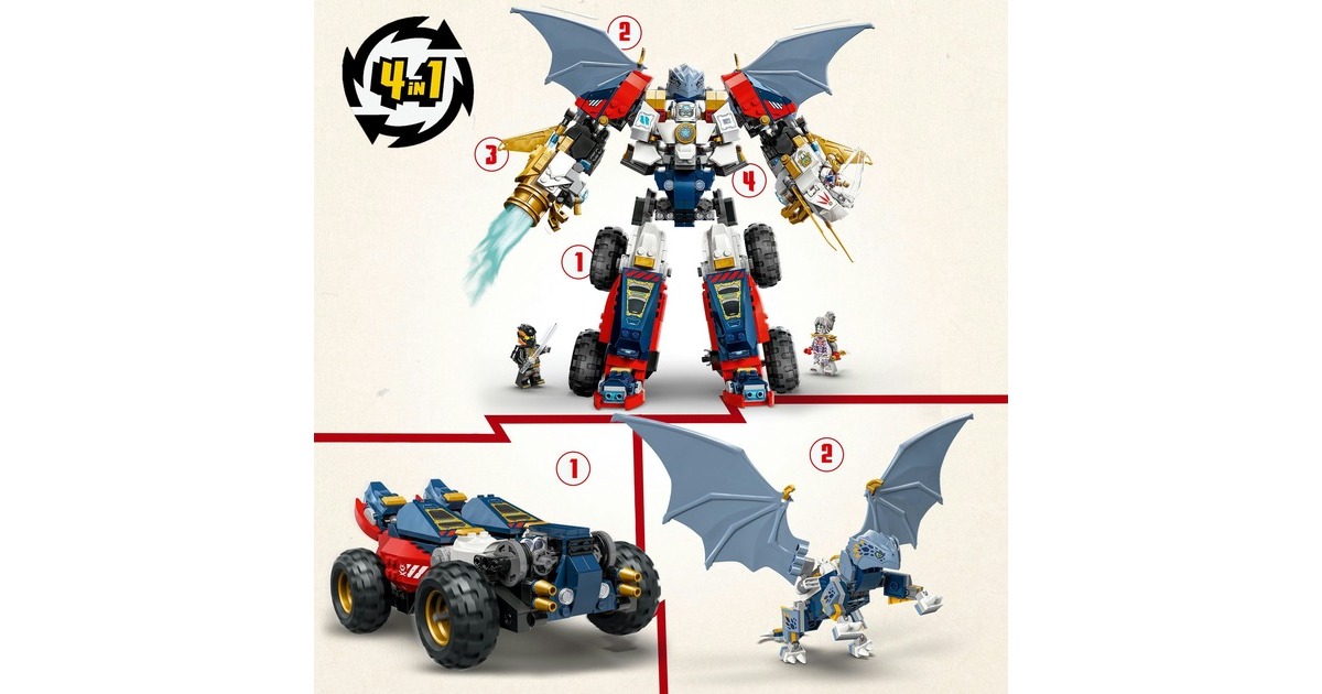 LEGONinjago - Zane's ultra-combomecha Constructiespeelgoed  (71834)