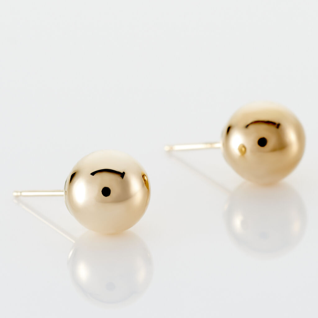 Boucles D'oreilles Puces Fidelia Boule Or Jaune