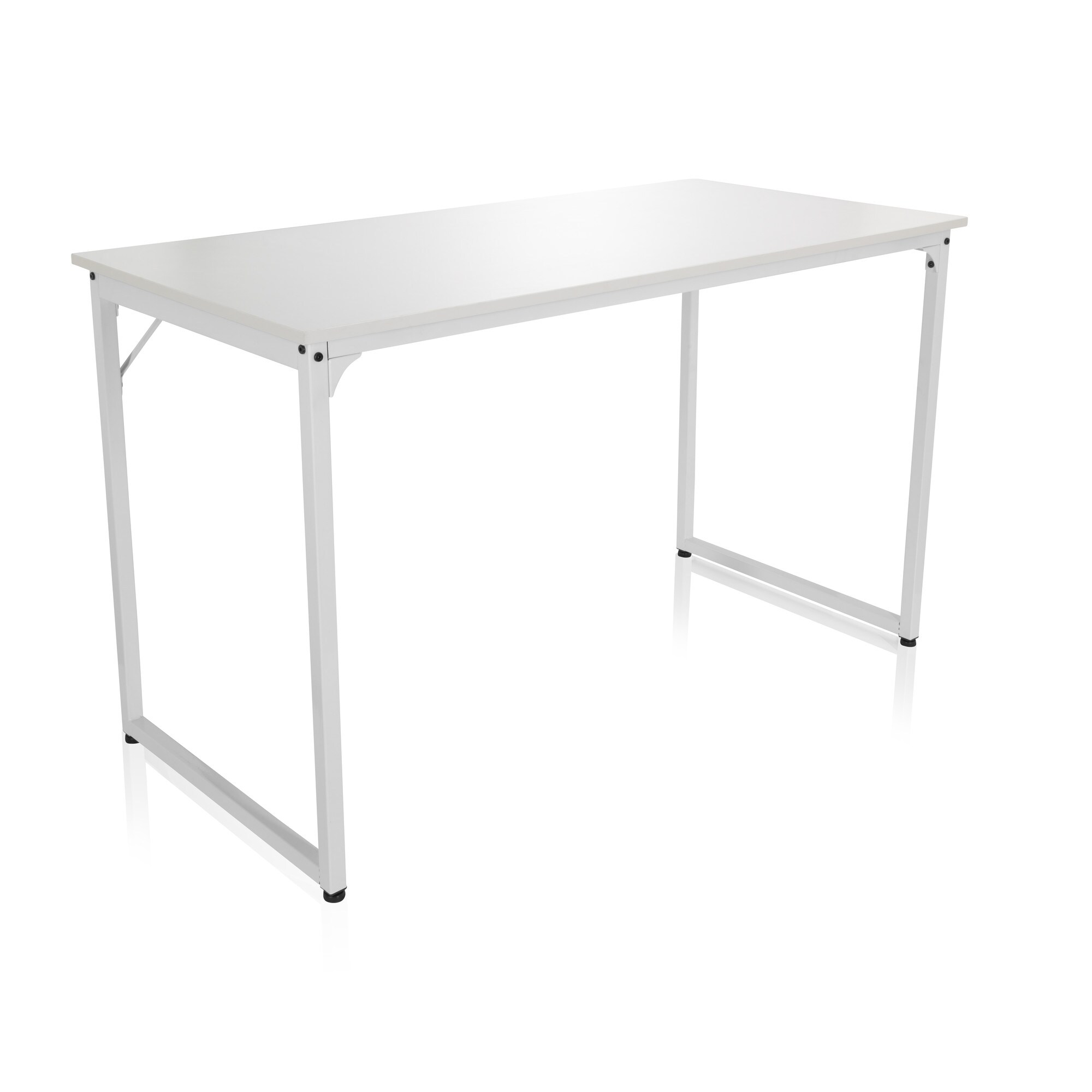 Schreibtisch WORKSPACE II Melaminharzbeschichtete Spanplatte, Gestell pulverbeschichteter Stahl hjh OFFICE