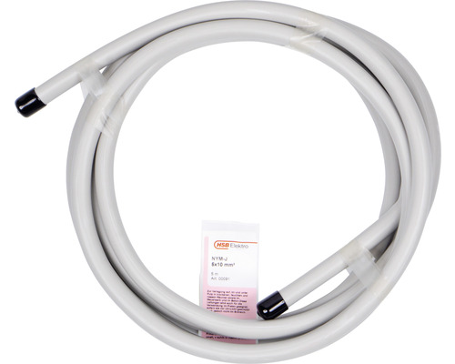 Ommantelde kabel NYM-J 5x10 mm² grijs 5 m