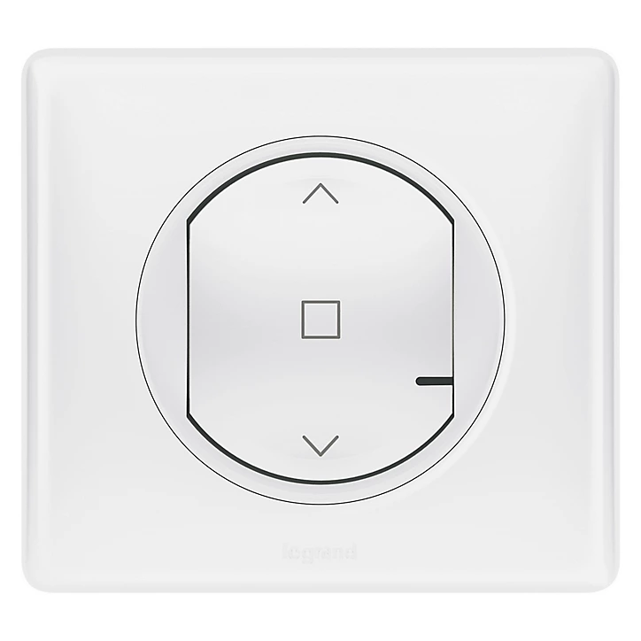 Commande sans fil pour interrupteur filaire de volet roulant connecté Céliane with Netatmo blanc