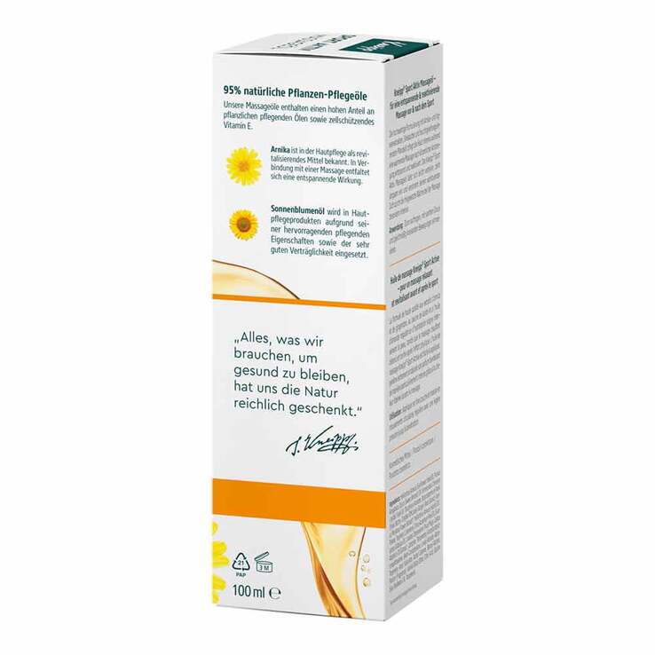 Kneipp Massageöl Sport Aktiv, 100 ml