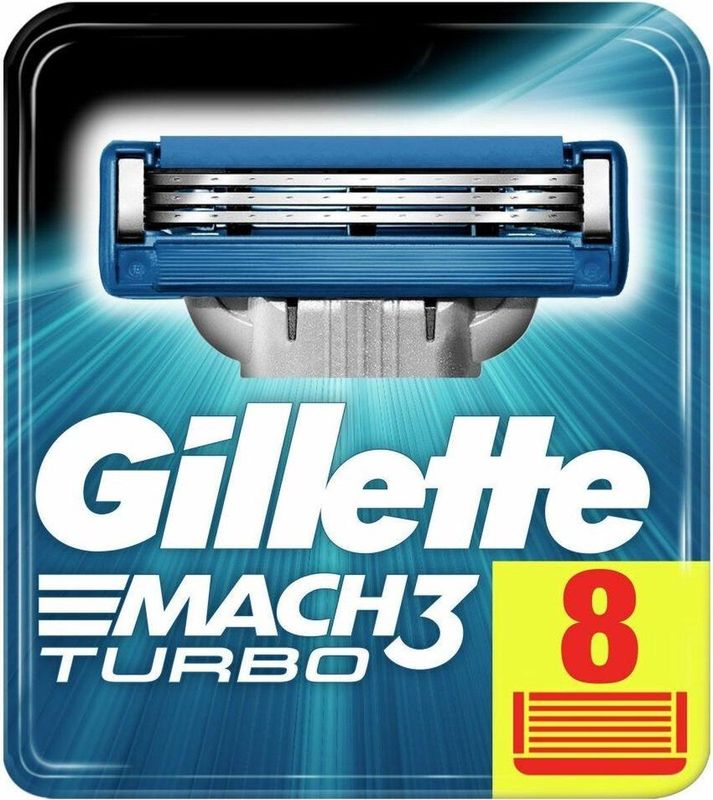 Gillette Mach3 Turbo - Scheermesjes - 8 Stuks
