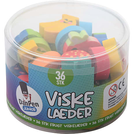 Danpen junior viskelæder 36-pak