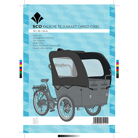 SCO kaleche til 3-hjulet e-cargo cykel