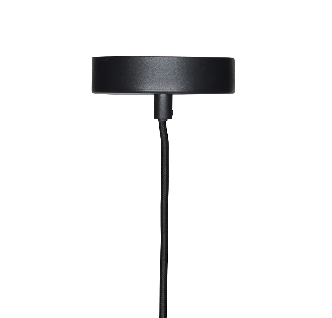 Hübsch  Chand loftslampe - sort/natur