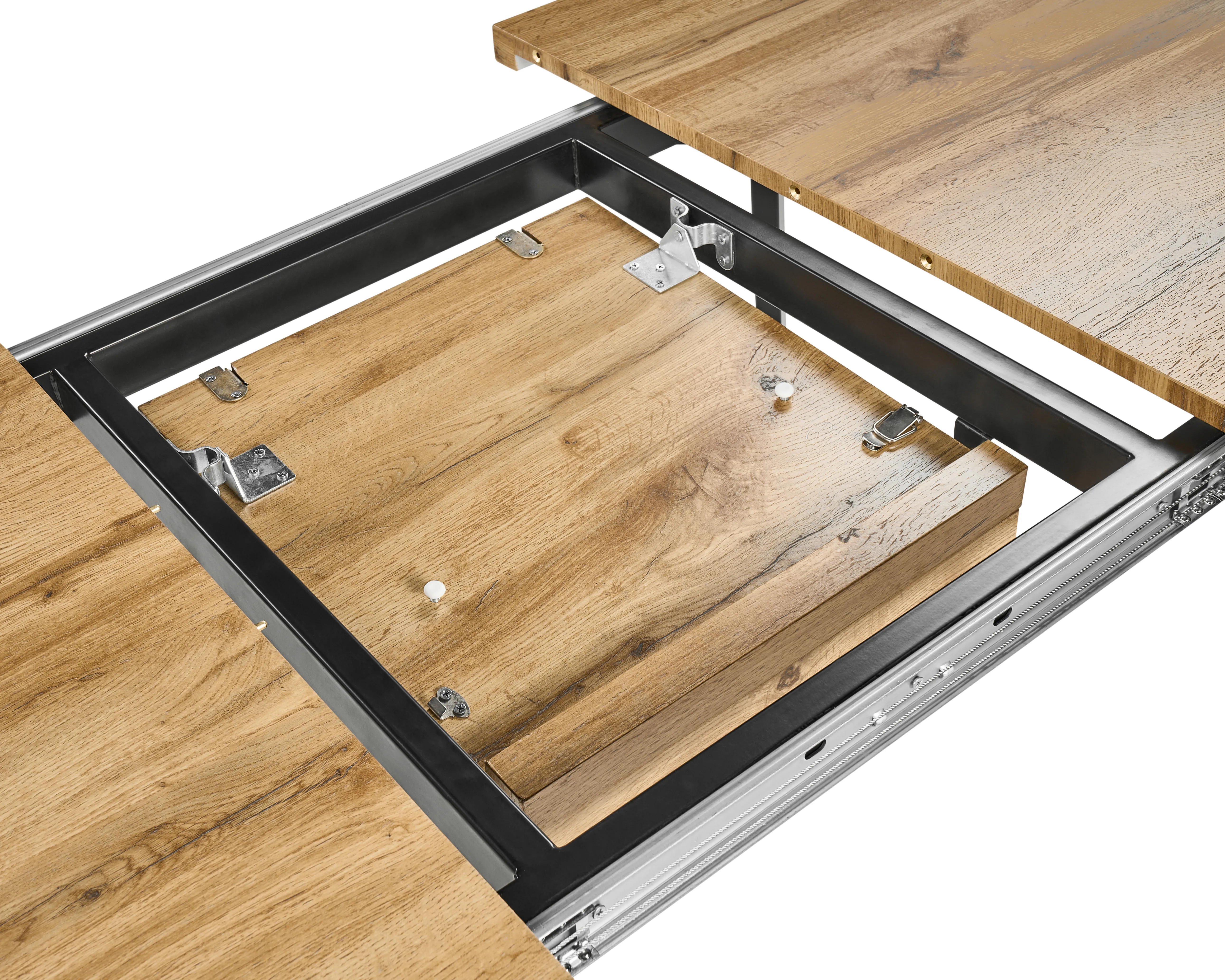 Eettafel uitschuifbaar HARLOW Bruin 90 cm 140/180 cm
