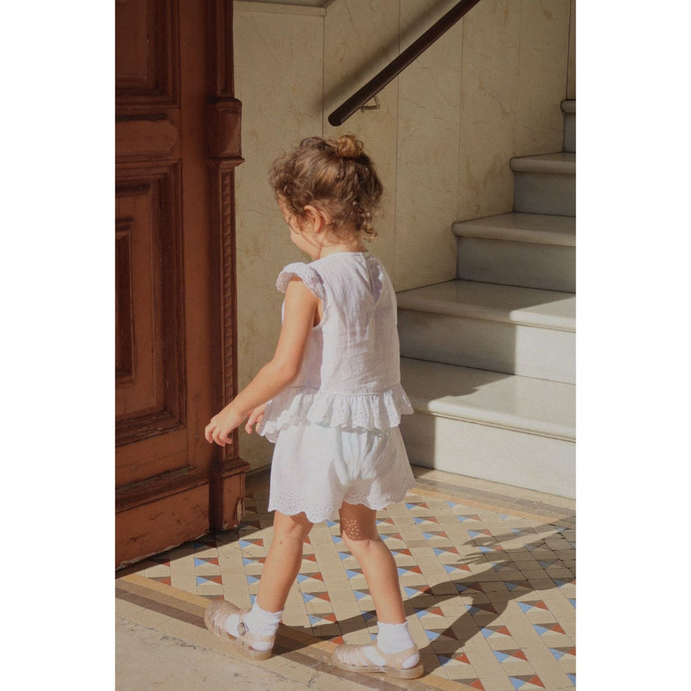 Køb Konges Sløjd Optic White RHW X KS Fiori Shorts GOTS