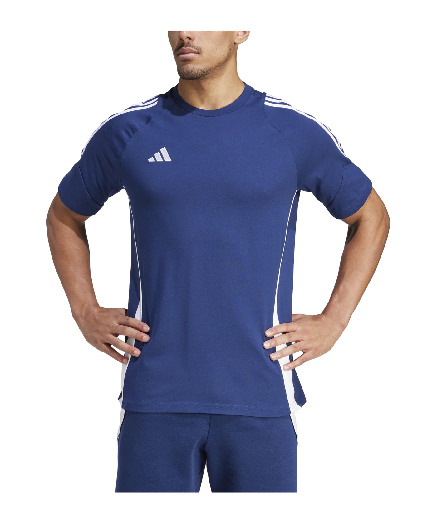 adidas Tiro 24 T-Shirt Blau Weiss