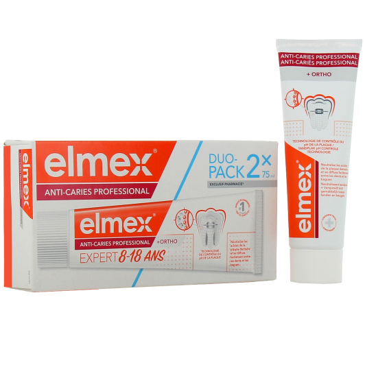 Dentifrice Elmex Anti-Caries Professional Ortho 8-18 ans