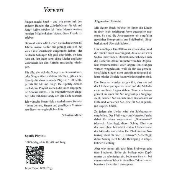Schott Schlagerbuch Alt und Jung Uku