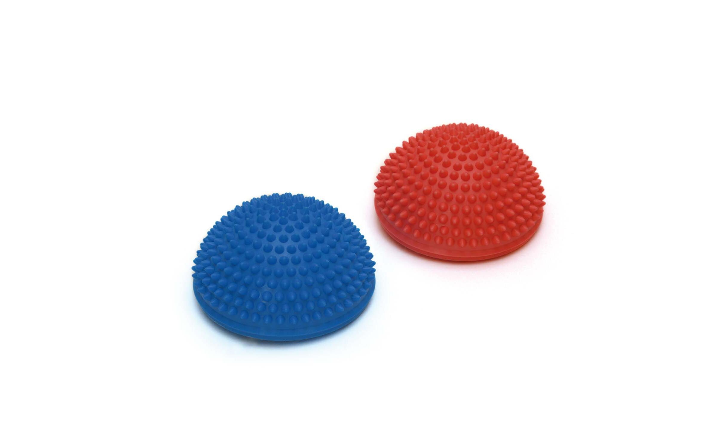 Spiky Dome rot und blau 2 StückKoordinations- und Balancetraining