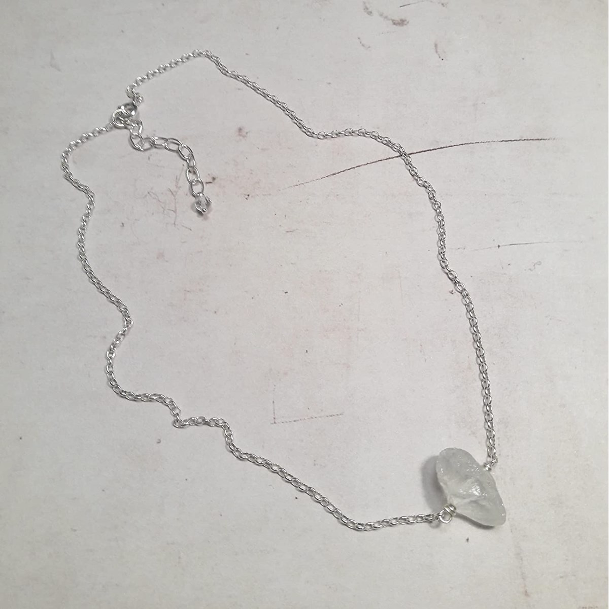 Collier Cristal de Roche Argent 925