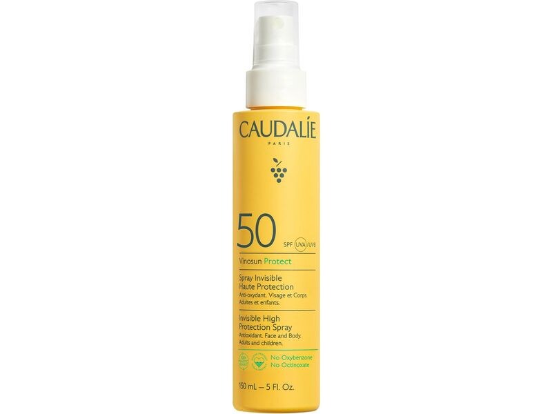Caudalie Vinosun Protect Spray LSF 50 150 ml Unsichtbares Sonnenspray, hoher Schutz LSF 50