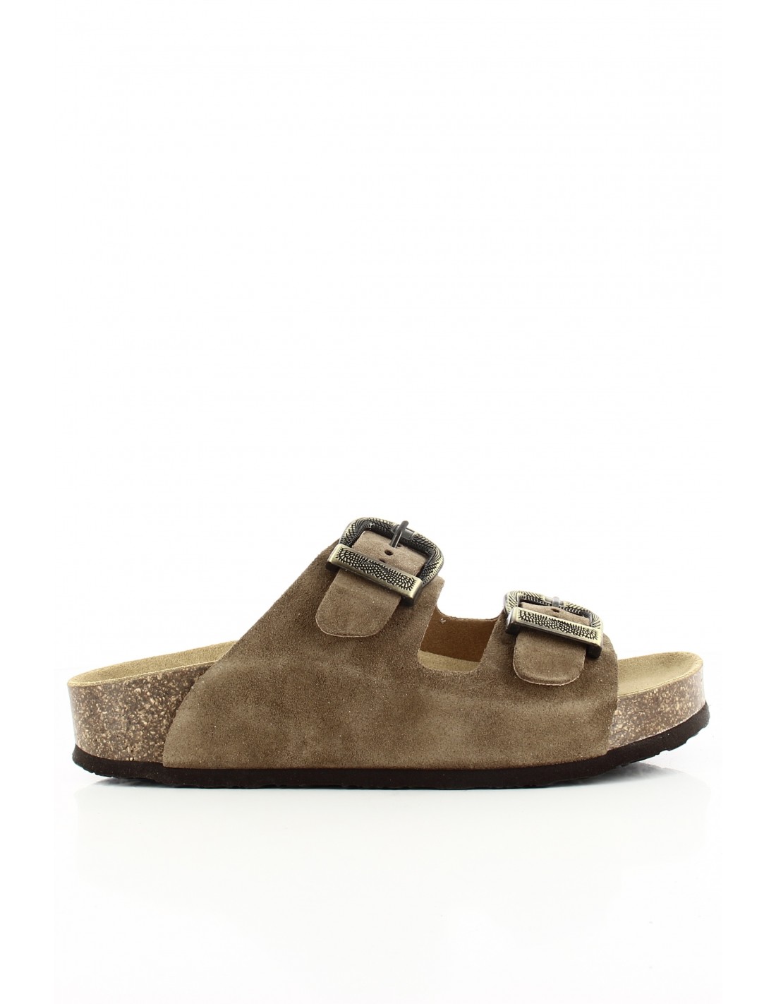 plakton Mules Femme Afelpado Marron Cuir