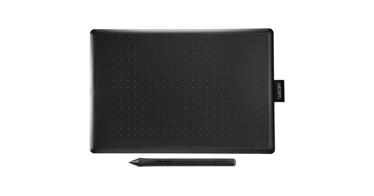 WacomOne by Wacom, medium tekentablet  (Zwart/rood)