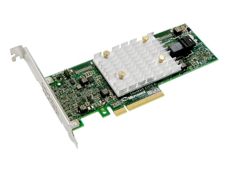 Adaptec RAID-Controller 4 Port SATA3/SAS3 Smart-RAID 3101E- Adaptec SmartRAID 3101E-4i.12-Gbps-PCIe-Gen3-SAS/SATA-SmartRAID-Adapter mit 4 internen nativen Anschlüssen und LP/MD2-Formfaktor
