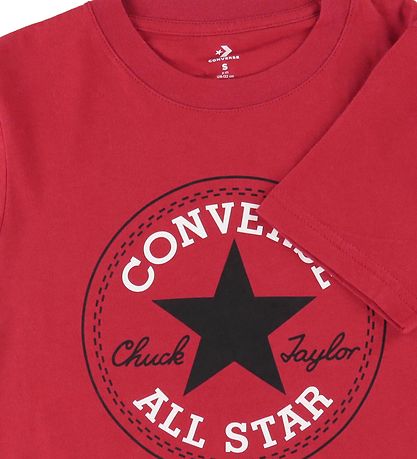 Converse T-shirt - Enamel Rød m. Logo