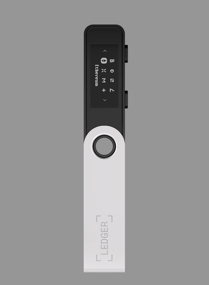 Nano S Plus Crypto Hardware Wallet Geldbörse Sicherheitschip Krypto-Währungen Bitcoin / Ethereum / NFT's - Retro Gaming (Orange/Violett)