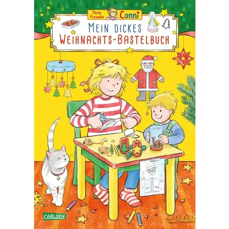 Carlsen Verlag Conni Gelbe Reihe (Beschäftigungsbuch): Mein dickes Weihnachts-Bastelbuch