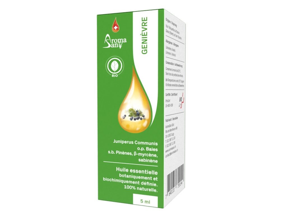 Aromasan Wacholder Beeren<br>5 ml, Ätherisches Öl, in Schachtel Bio