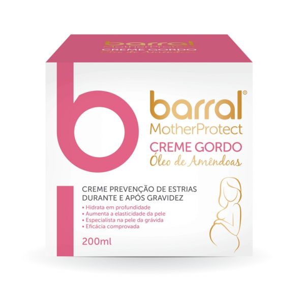 Barral Creme Corporal Creme Gordo com Óleo de Amêndoas 200ml