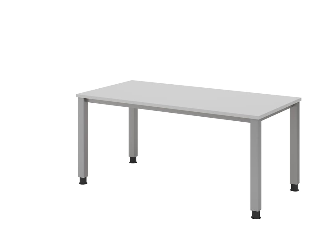 Schreibtisch 160 x 83,5 x 80 cm Grau/ Silber