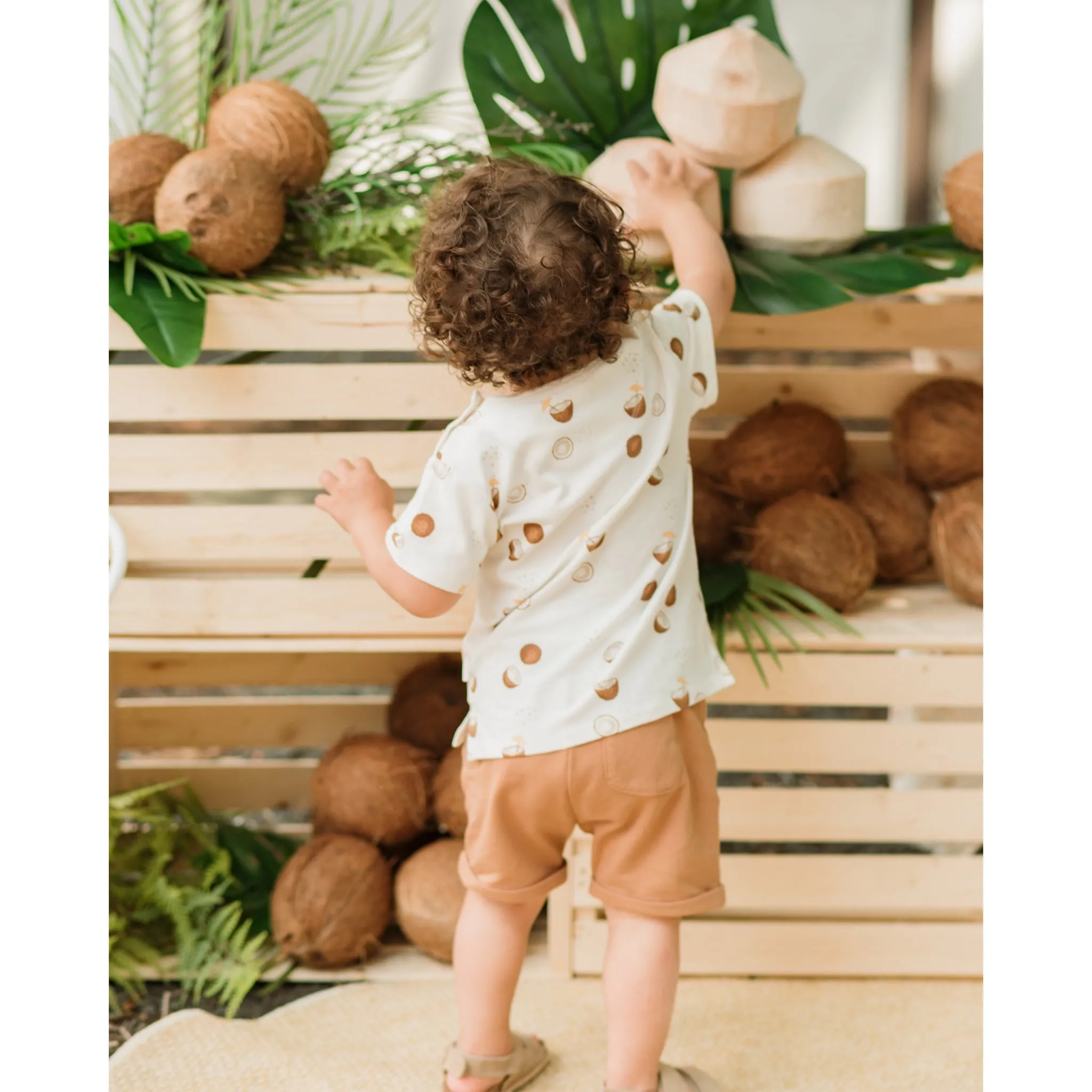 Firsts par Petit Lem Ensemble Short Noix Coco 6-24mois