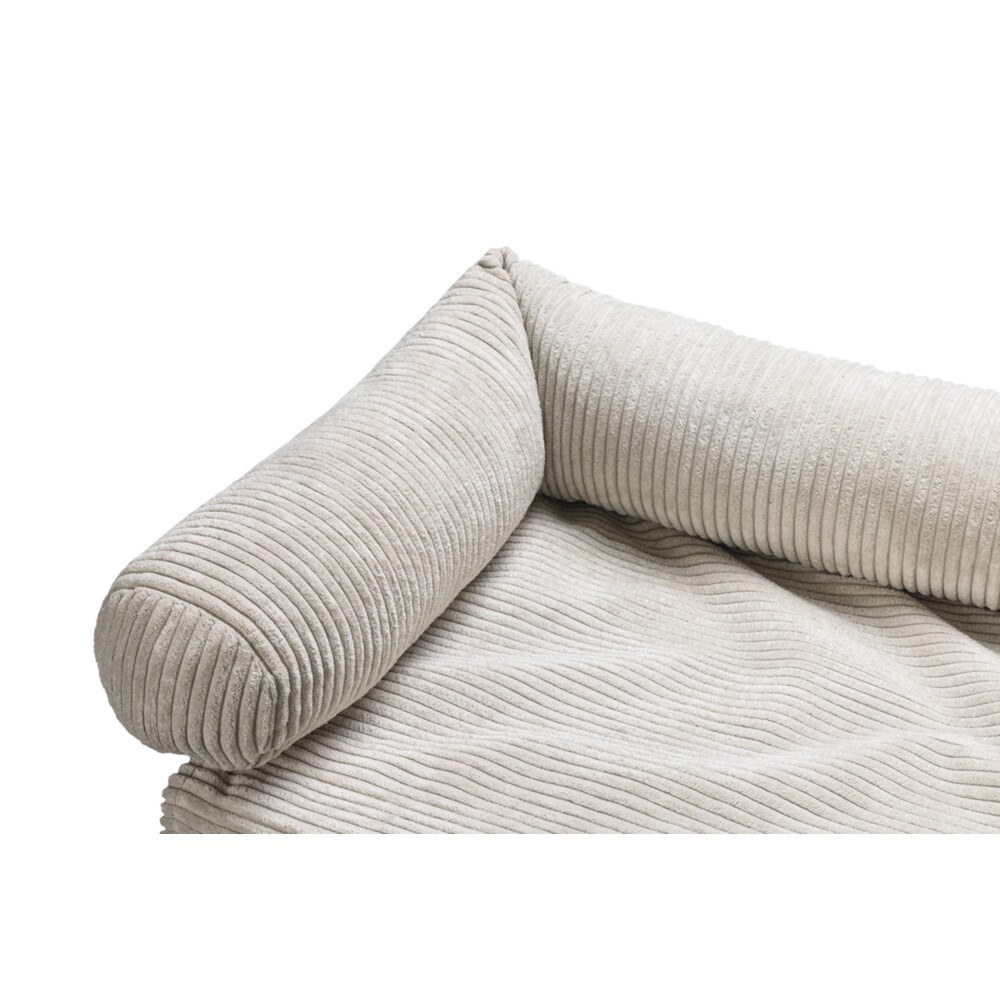 Designed by Lotte Bankkussen Ribbed Lichtgrijs 70 x 50 x 13,5 cm