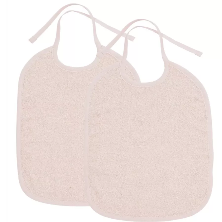 MEYCO Lätzchen 2er Pack Basic Frottee Soft Pink