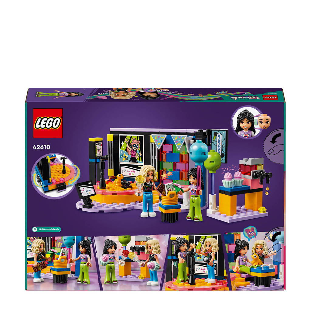 Feestje met deze karoaoke set van Lego FriendsKaraoke muziekfeestje Speelgoed Rollenspellen Set met Mini Poppetjes 42610