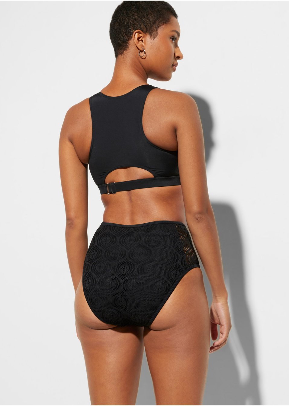 Bas de maillot taille haute
