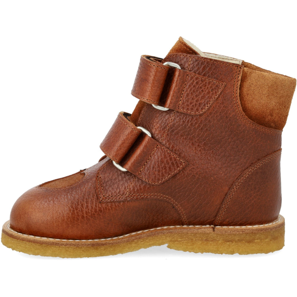 Køb Angulus Cognac/Cognac Glitter/Mustard TEX-støvle Med Funklende Glitterhjerter