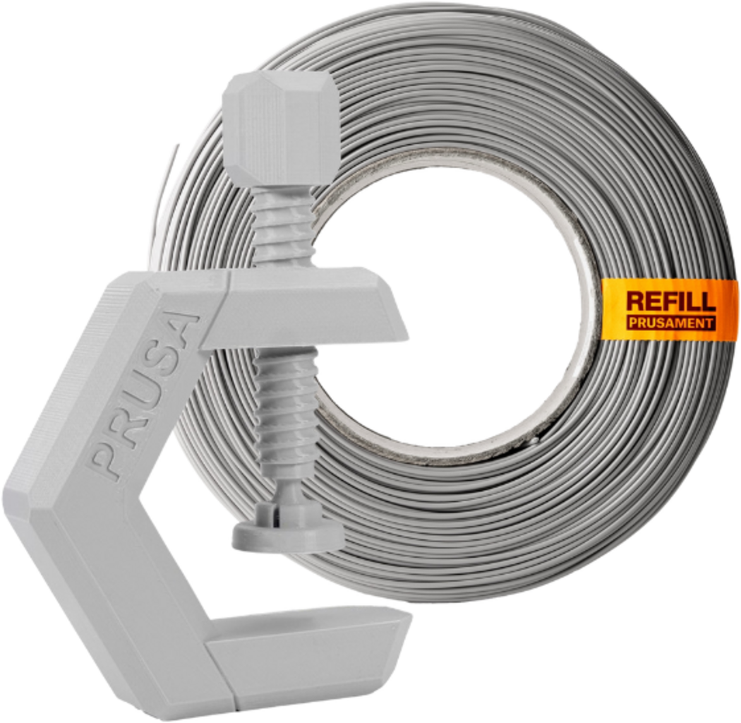 Prusa  Prusament PETG Urban Grey Refill (NFC), 1,75 mm / 1000 g    Vielseitiges PETG Filament ohne Spule in Urban Grey