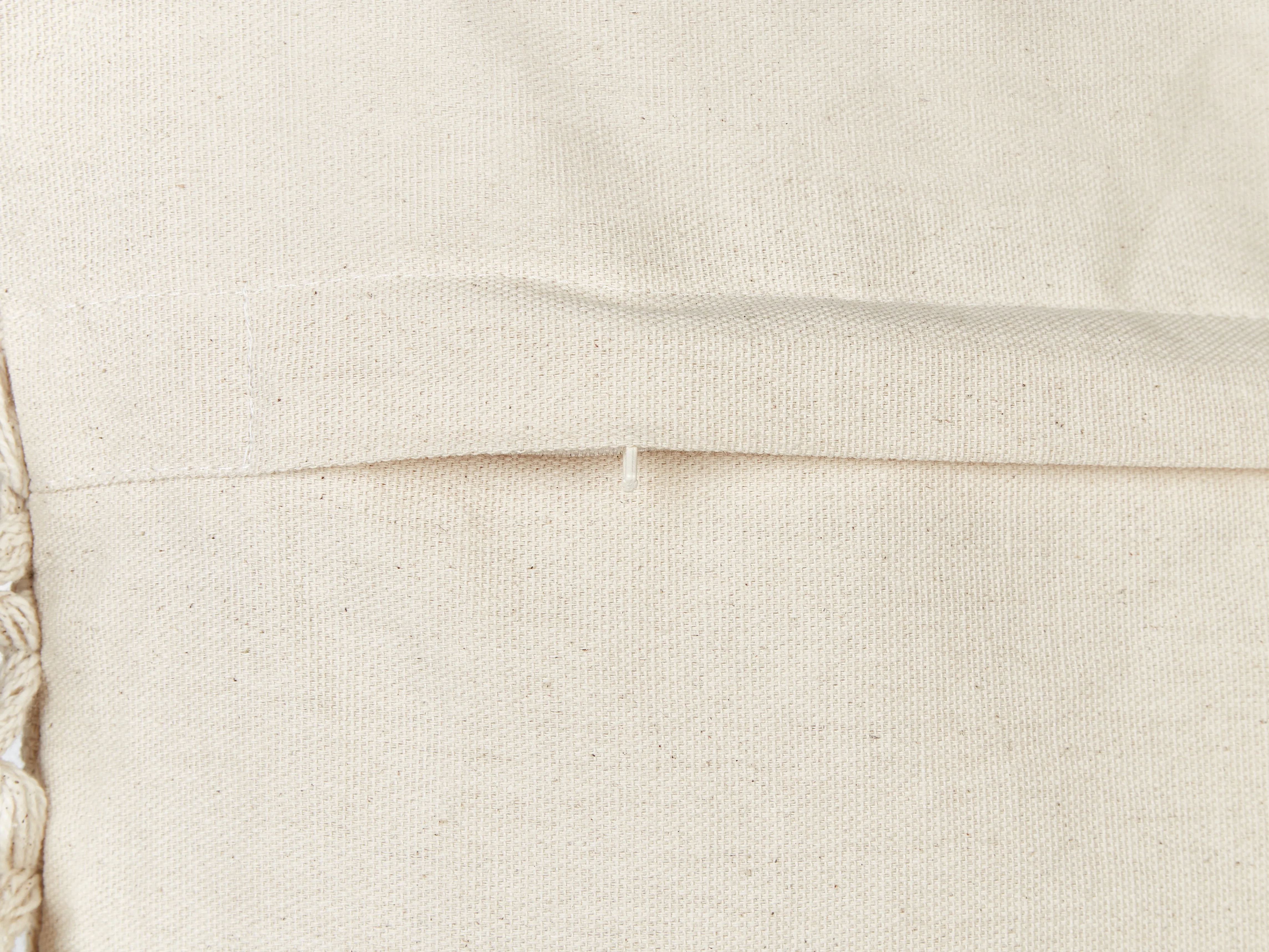 Set van 2 sierkussens OLEARIA Katoen 45 x 45 cm Beige effen