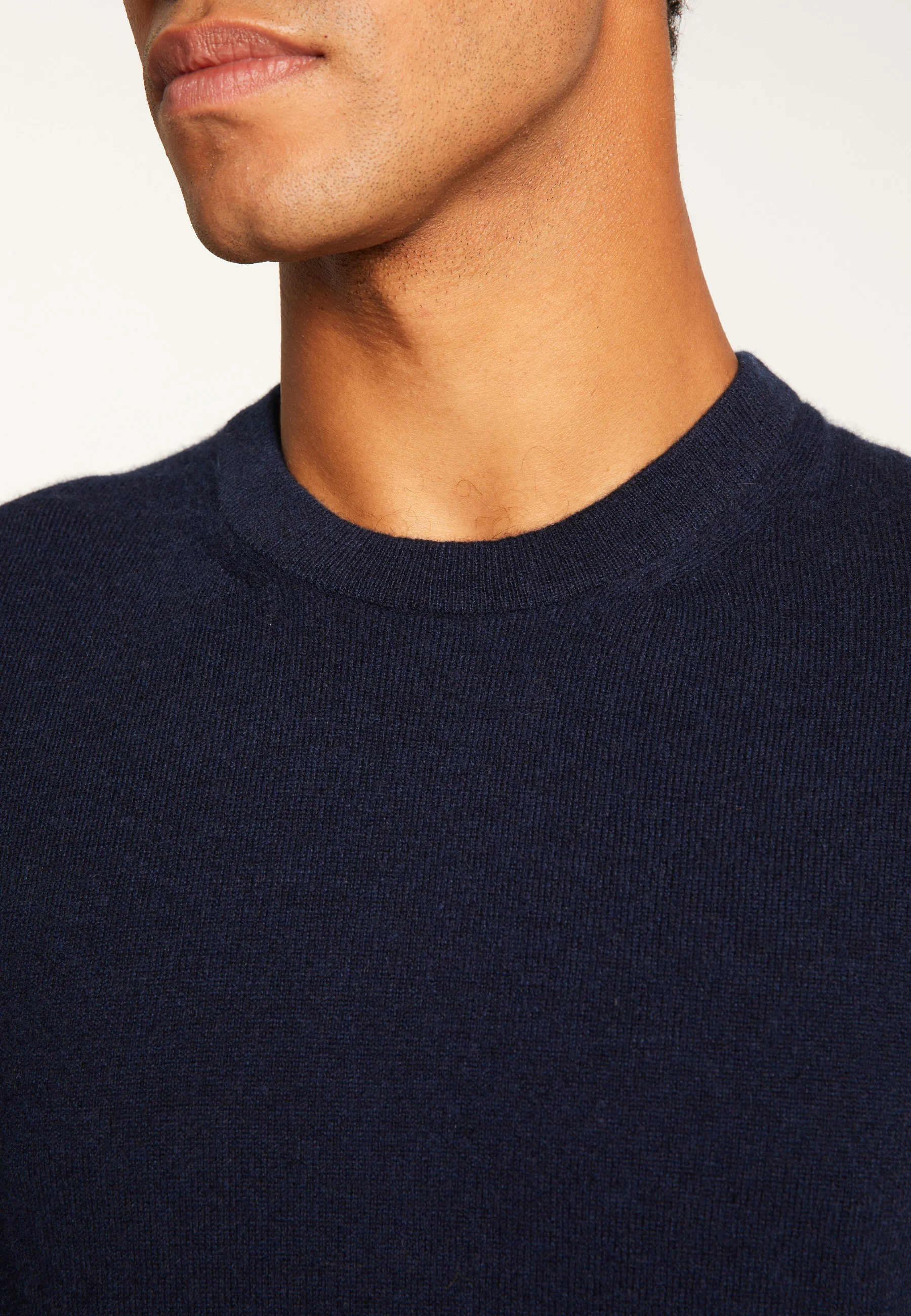 EVAINAH24 - Pull col rond en cachemire | Bleu